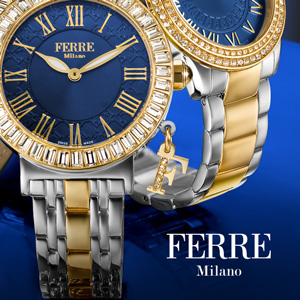 Компания Time& Technologies сообщает  о начале дистрибуции швейцарских часов FERRE MILANO!